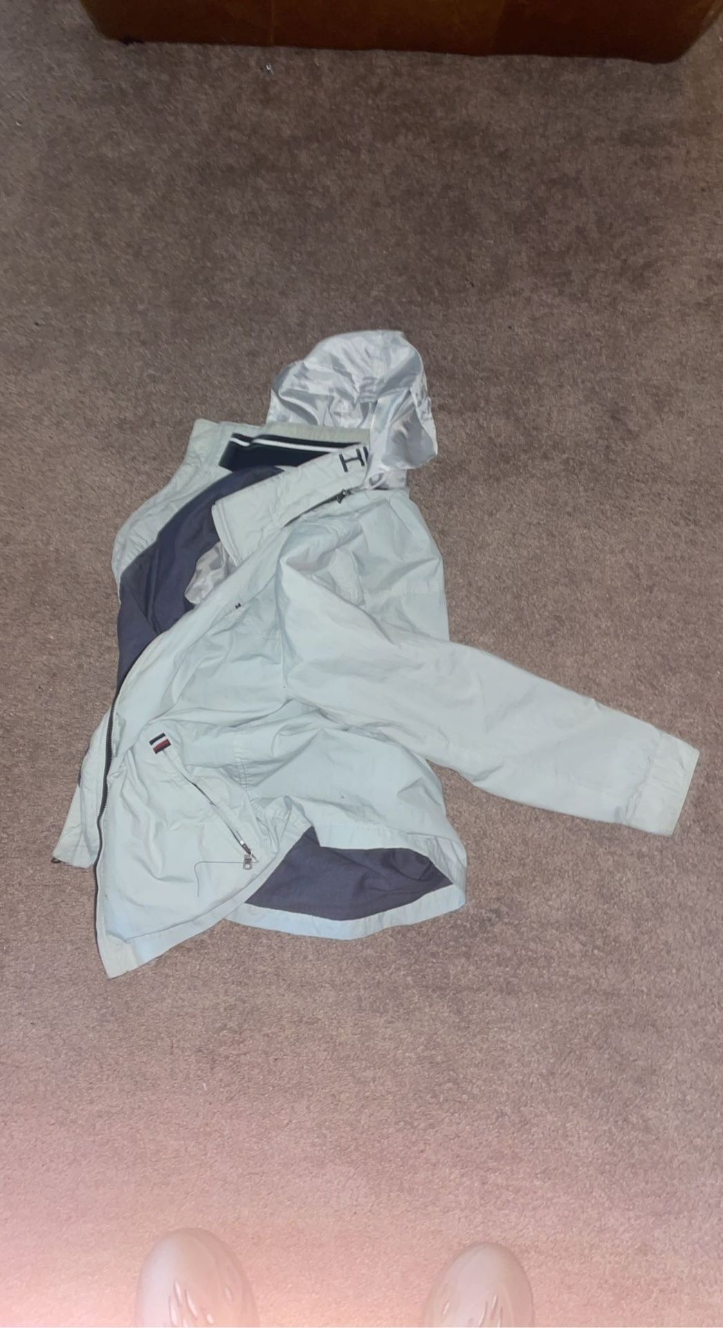 Tommy Hilfiger Vintage Rain Coat White Size L