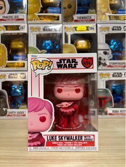Funko Pop! Vinyl: Luke Skywalker With Grogu #494  - Valentines Day