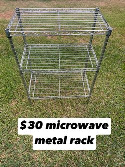 Microwave metal shelf
