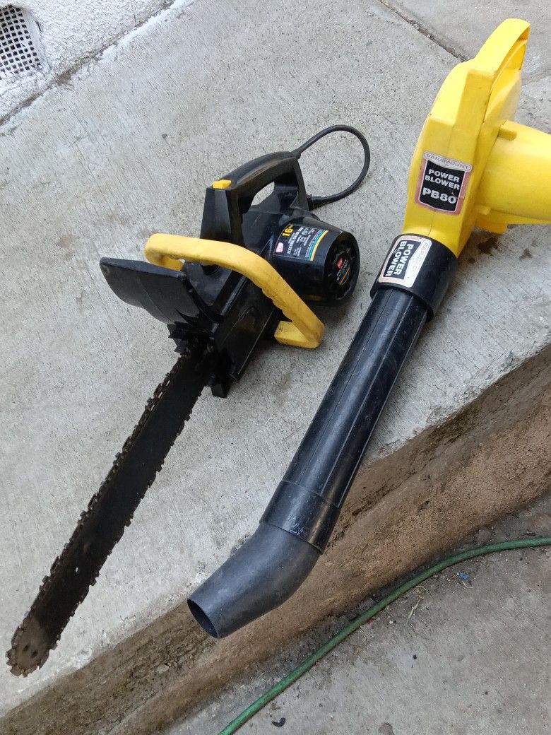Chain Saw And Leaf Blower