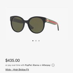 Gucci Cat Eye Sunglasses 