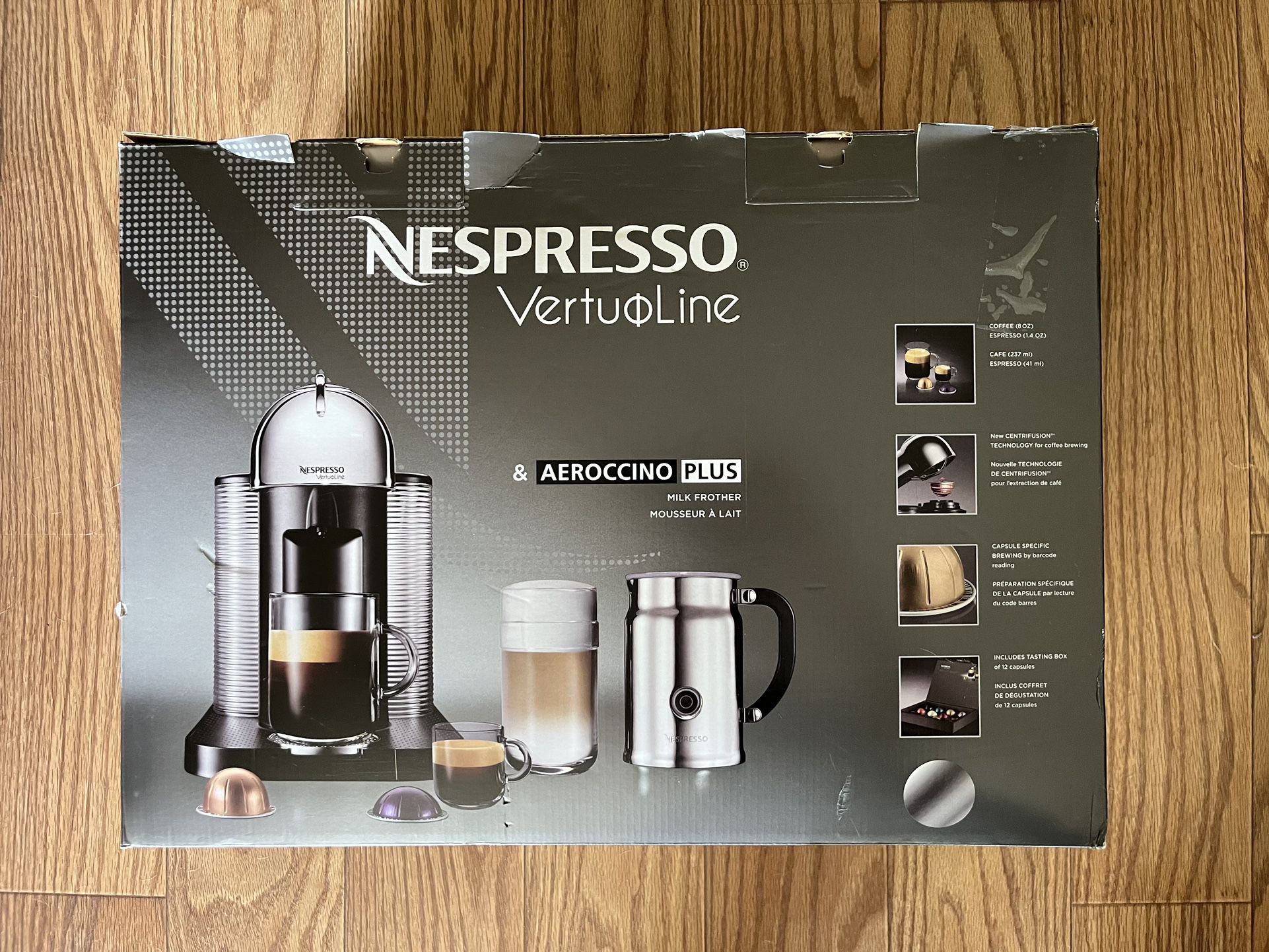 Brand New - Nespresso GCA1-US-CH-NE VertuoLine Coffee and Espresso Maker. 