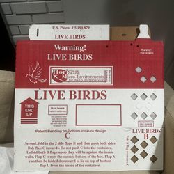 Live Bird Shipping Boxes