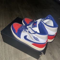 Red N Blue Nikes Sz 10.5