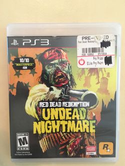 Sony PlayStation ps3 red dead redemption undead nightmare
