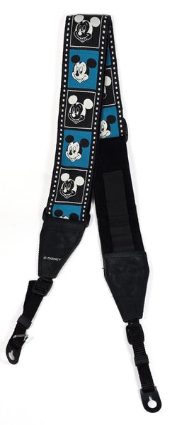 MINT Disney Mickey Mouse Camera Strap w/ Film Roll Holders - 2" Wide - Blue, White & Black
