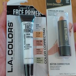 Brand new face primer and color correcting  and 1000 pcs nail polish pads 