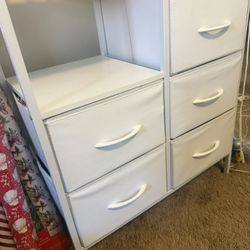 Furnulem 5 Drawer White Dressers 