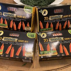 Halloween Orange String Lights
