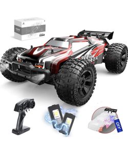 DEERC 1:10 Scale Large RC Cars,48+ KM/H Hobby Grade High Speed Remote Control Car
