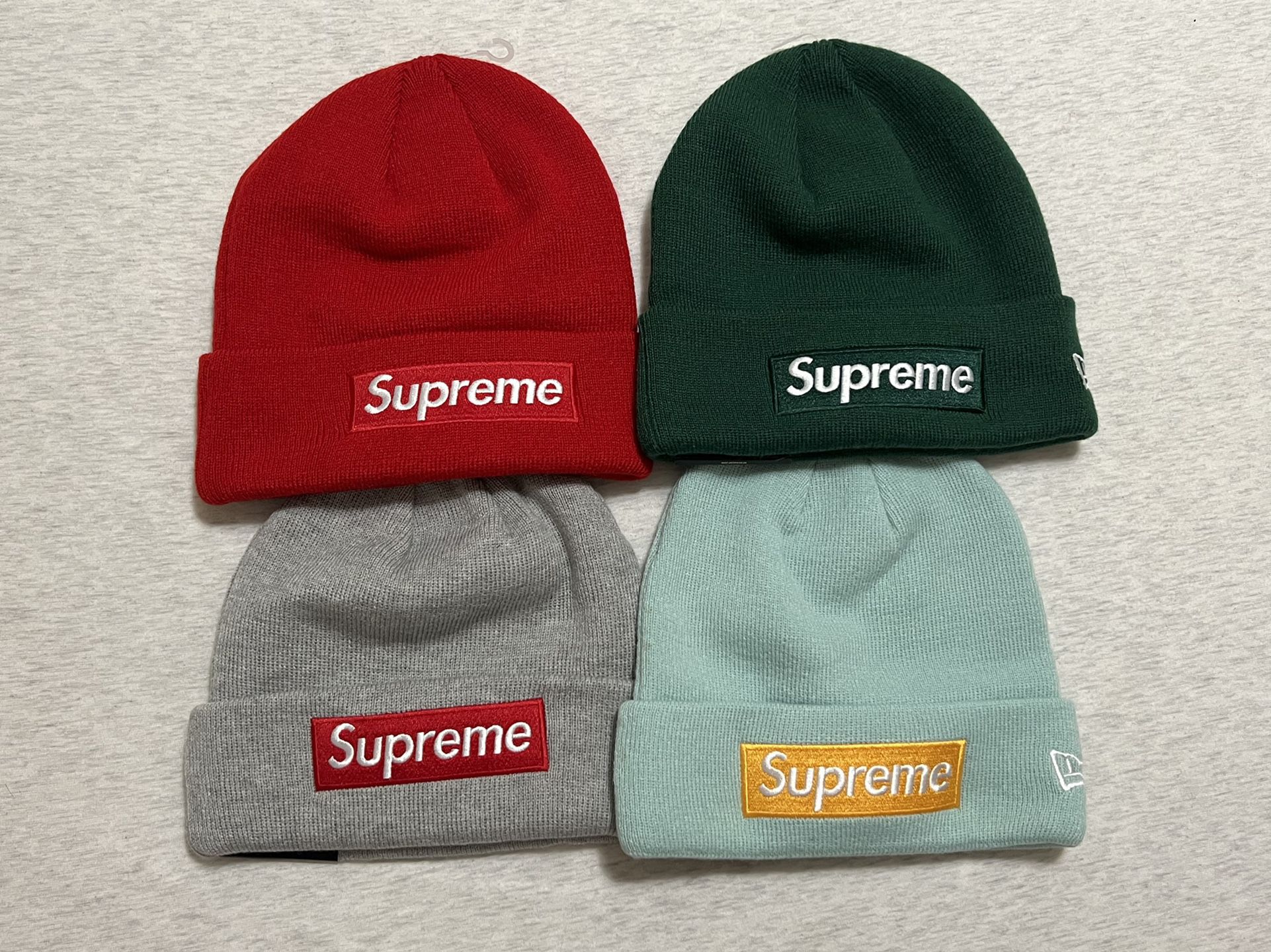 Supreme New Era Box Logo Beanies (Each Has Different Price) for