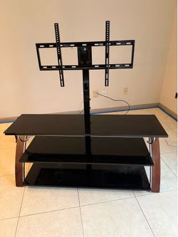 Glass tv stand