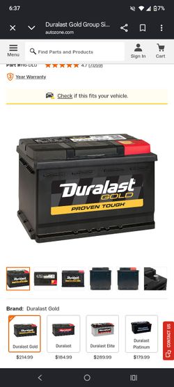 Duralast Gold Car Battery