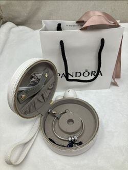 NIB PANDORA Dazzling Wishes bracelet clips charm gift set