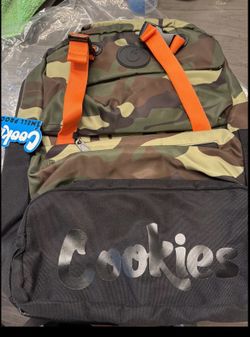 Cookies Smell Proof Camo Backpack Orange Straps Brand New