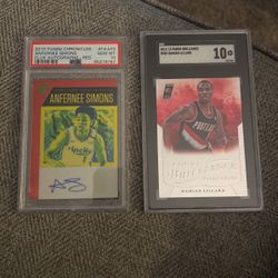 Damian Lillard/ Anfernee Simons Sports Cards 