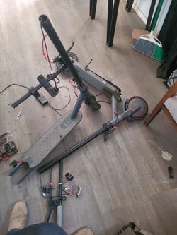 Two electric scooters