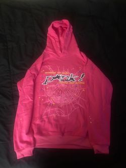 Pink sp5der hoodie