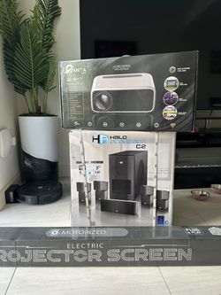 Home Theater Bundle - Projector + 8K Screen + Surround Sound System (NEW)