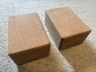 Pair Of Yoga Cork Blocks