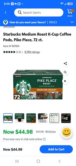Starbuck coffee kerguig pods