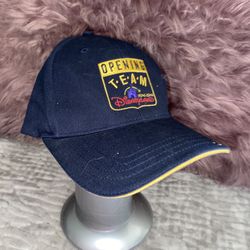 Hong Kong Disneyland Grand Opening Team 2005 Hat Size Adult Vintage Vtg Blue