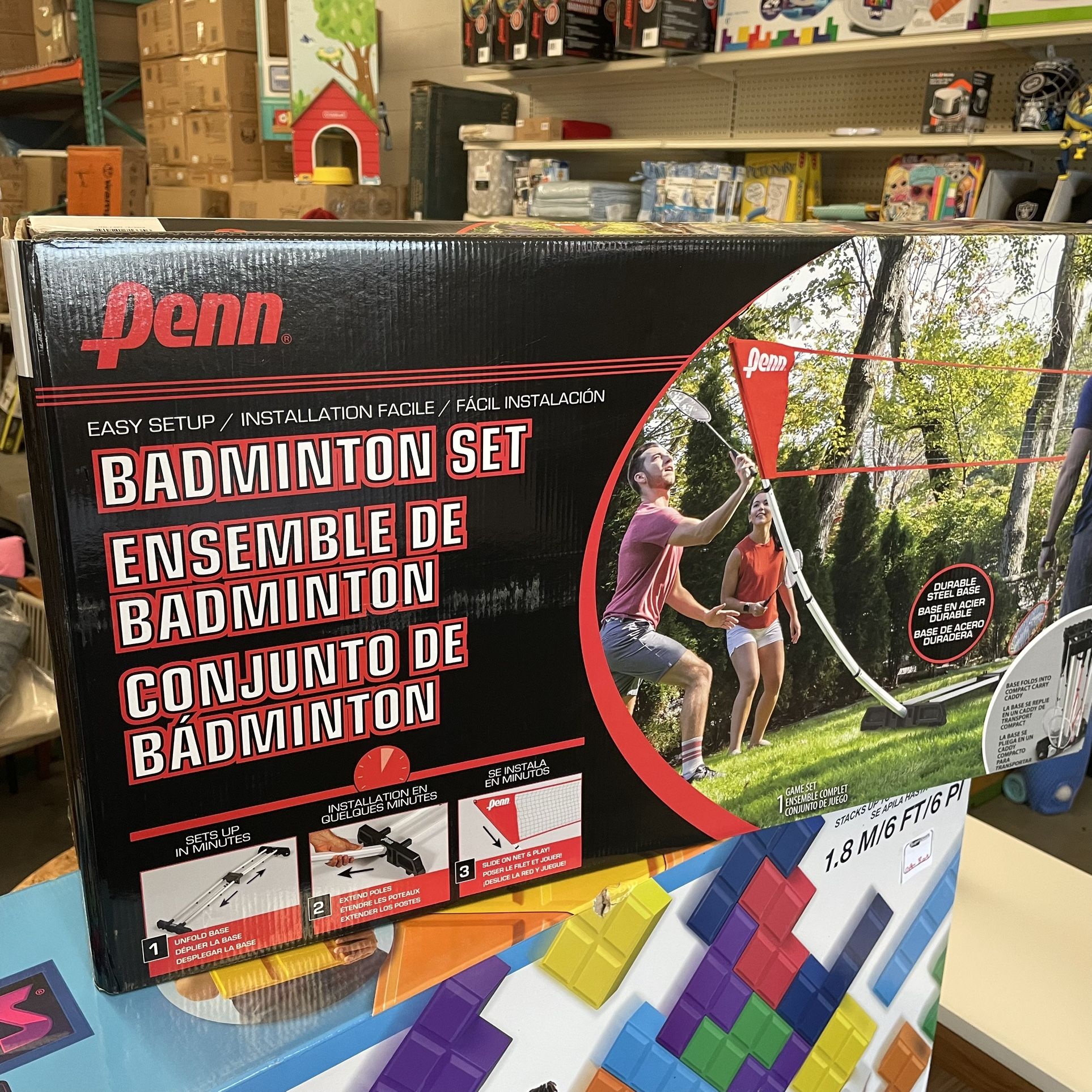 Exclusive deal alert! Penn Premium Easy Setup Badminton Set with 4 Rackets and 2 Shuttlecocks, available for a limited time at the incredible price of $52.19