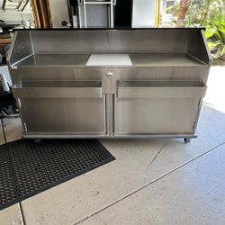 Regency Stainless Steel Mobile Bar
