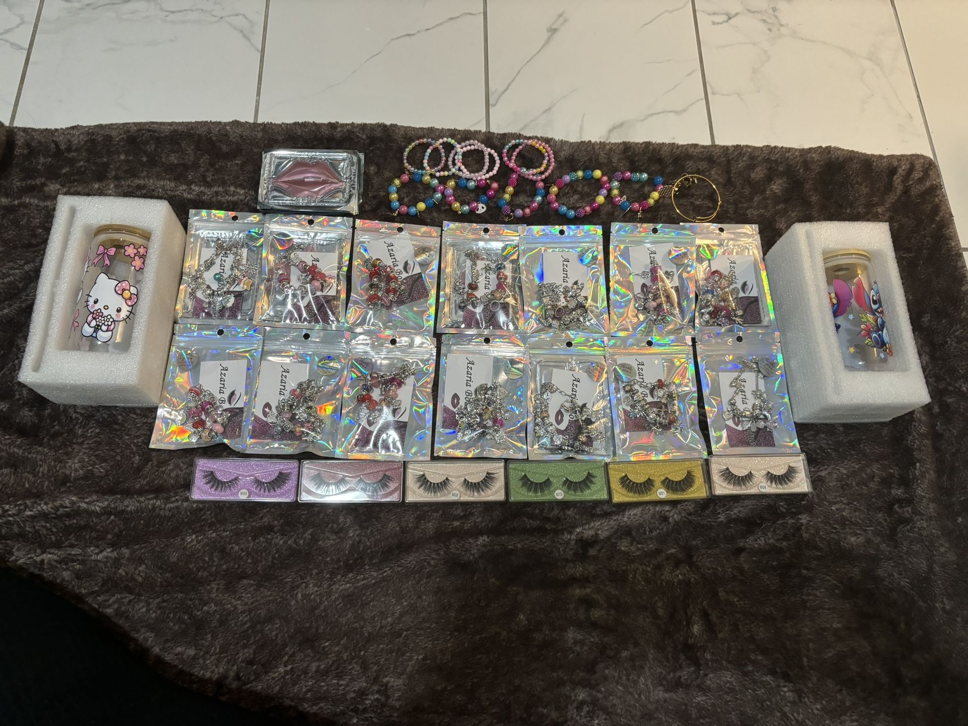 Charms. Bracelets. Glass Bottles.lip Patches Lashes My Own Products