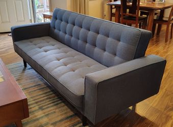 Blue convertible Sleeper SOFA full size