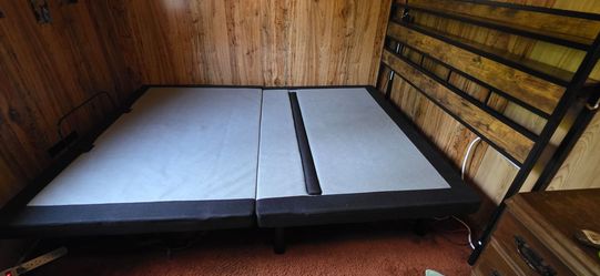 Queen size adjustable bed frame and headboard