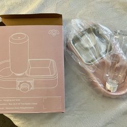 2 In 1 Small Pet - Water Food Dispenser (pink)