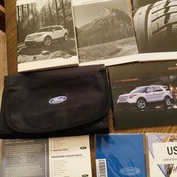 2013 Ford Explorer owners manual with case quick reference guide