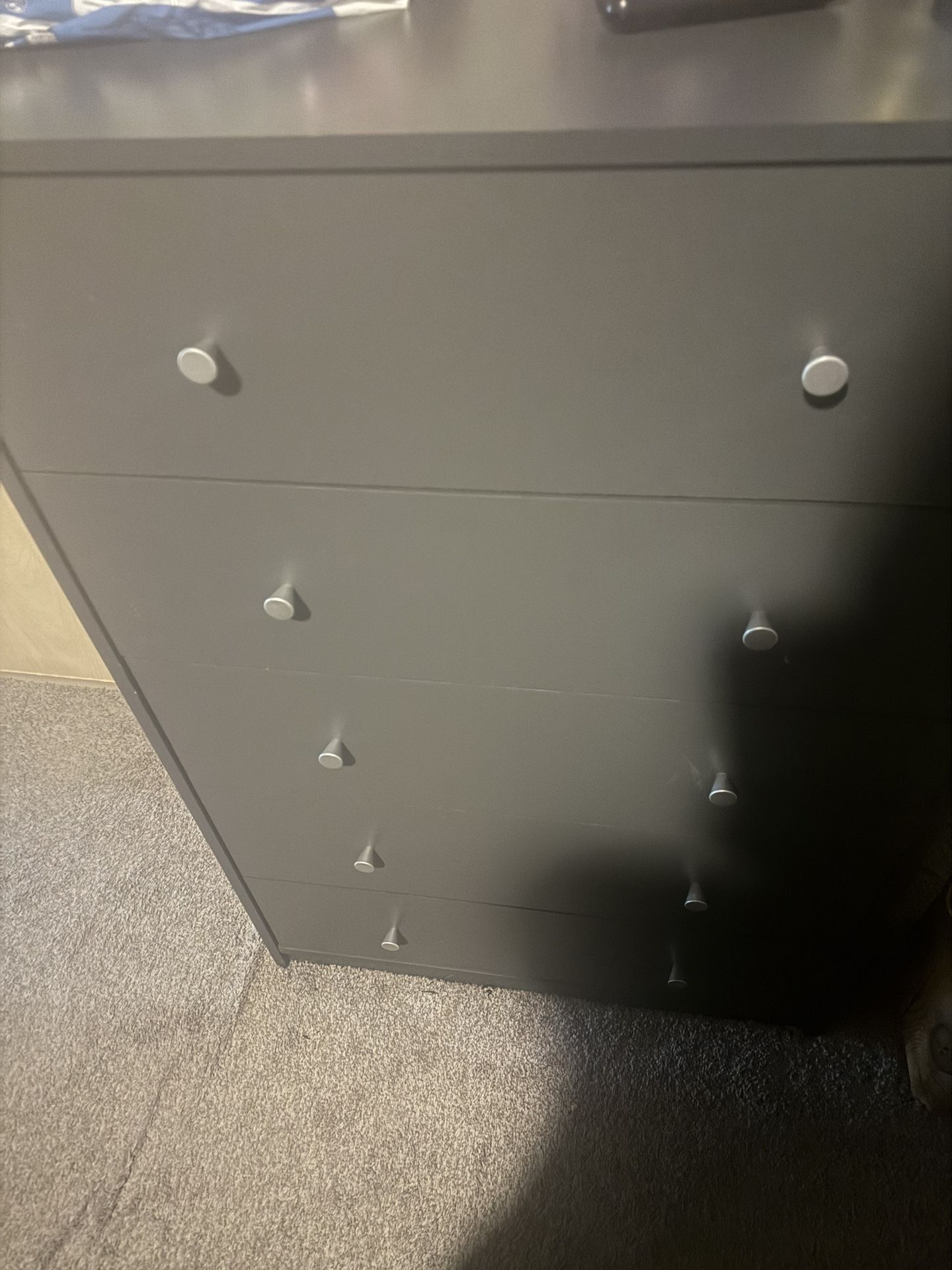 5 Drawer Gray Chest