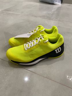 Wilson Tennis Sneakers Neon Yellow Black
