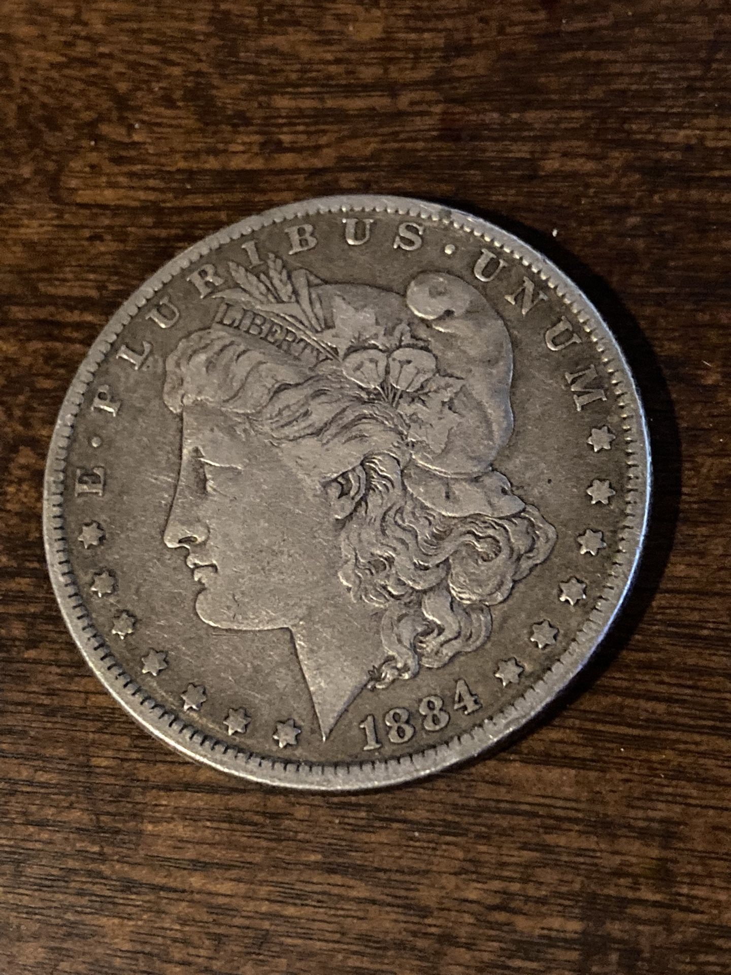 1884 morgan philadelphia silver dollar
