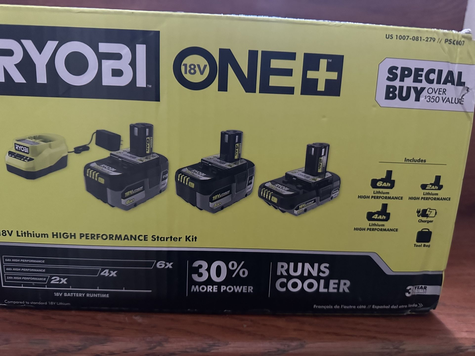Ryobi Batteries With Charger. Brand New