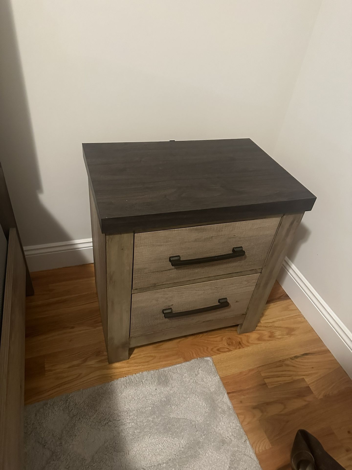 Two Matching Bedside Tables With Usb Plug