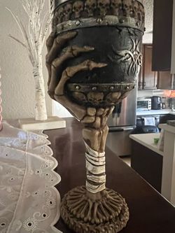 6oz Skeleton Wine Goblet