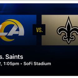 Rams vs Saints tickets