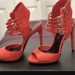 Heels Red Orange 