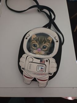 Astronaut Cat Novelty Crossbody Bag