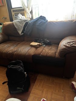 Brown Leather Sectional Sofa