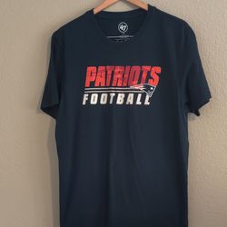 47 Navy Blue New England Patriots Football Team T-shirt 