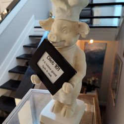 Chef Pig Statue