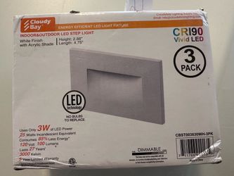 Indoor/outdoor LED step lights