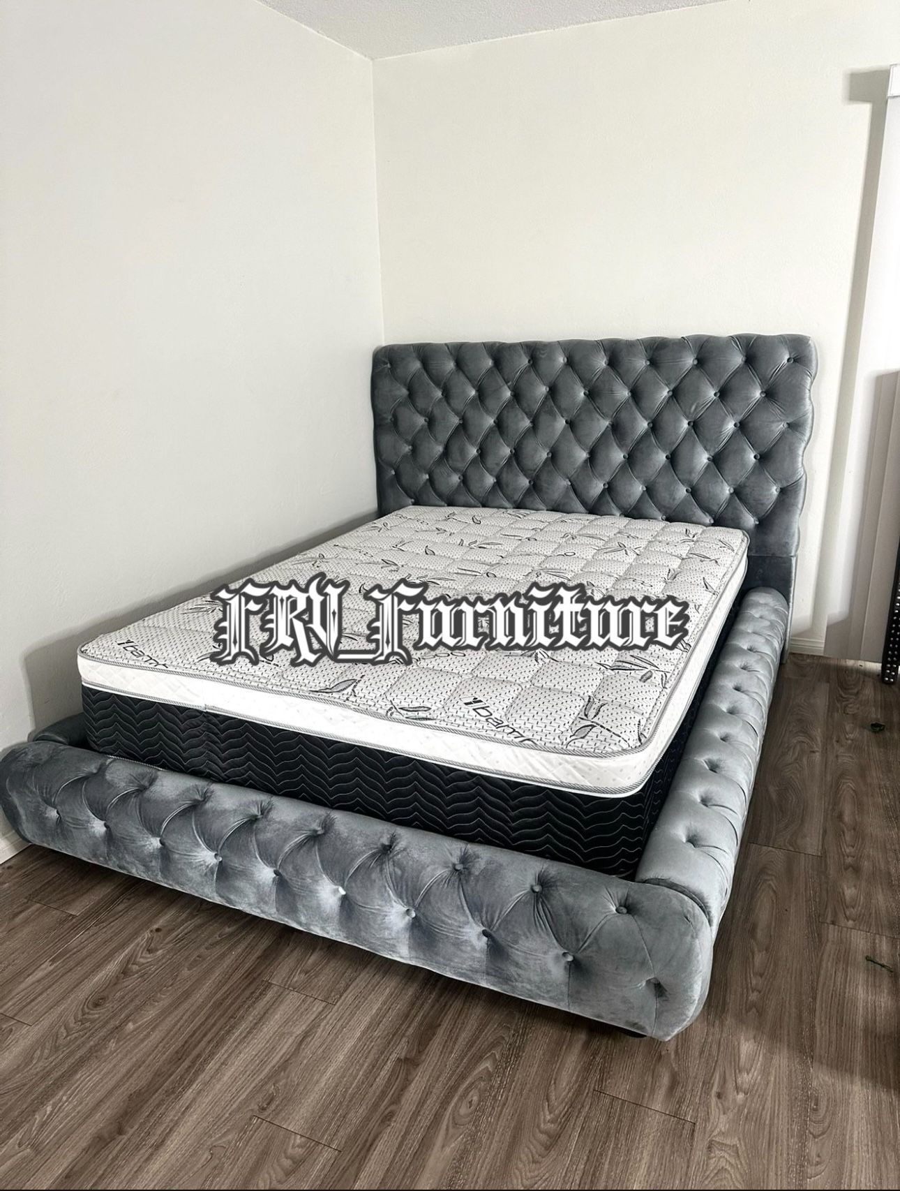 New Queen Bed Frame With Mattress