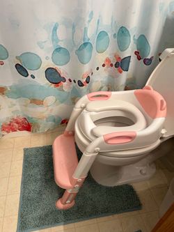 Fedicelly Potty Training Seat Ladder, pink