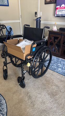 Medline Guardian Wheelchair Black Folding