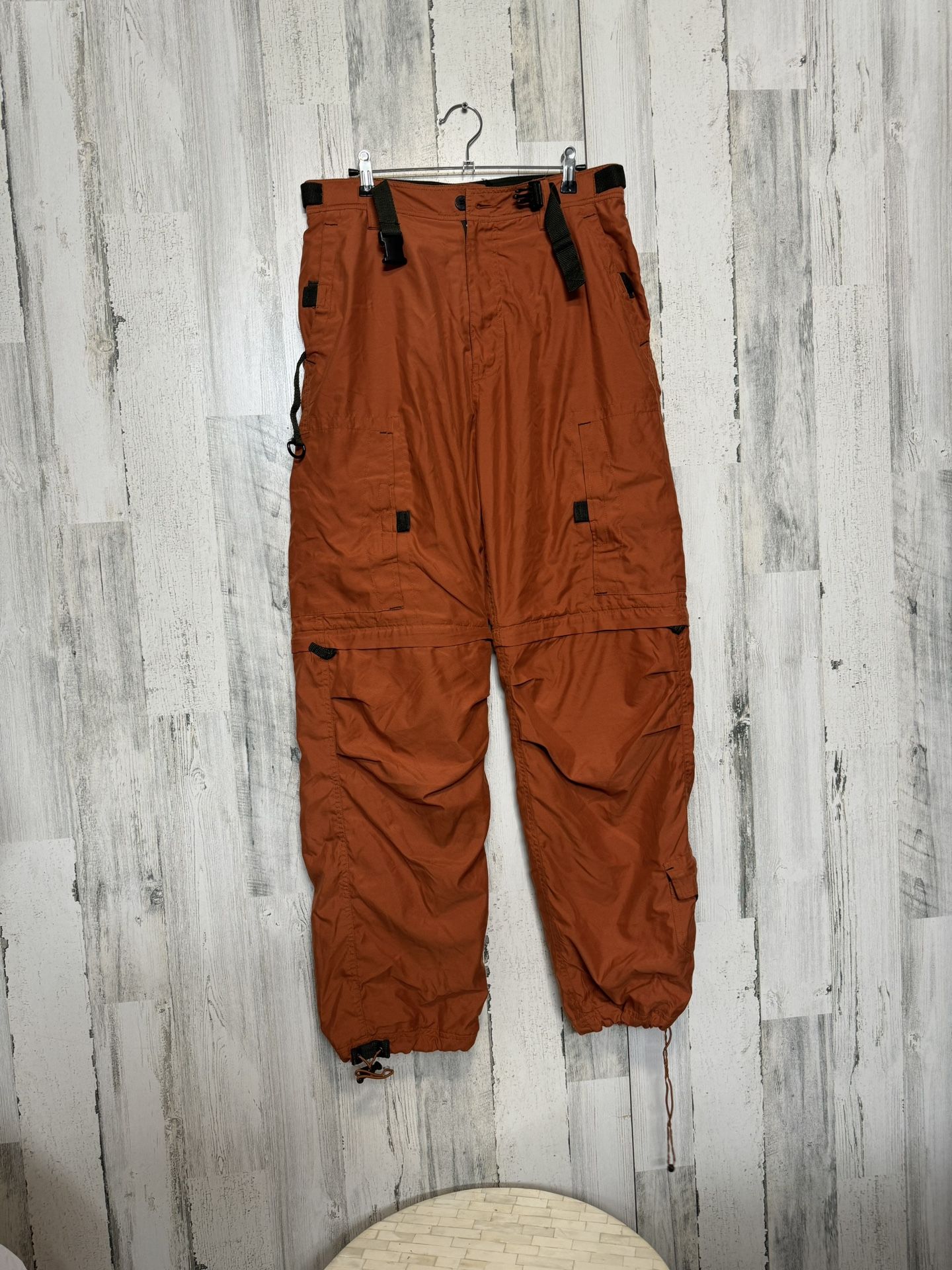 Orange Cargo Pants 